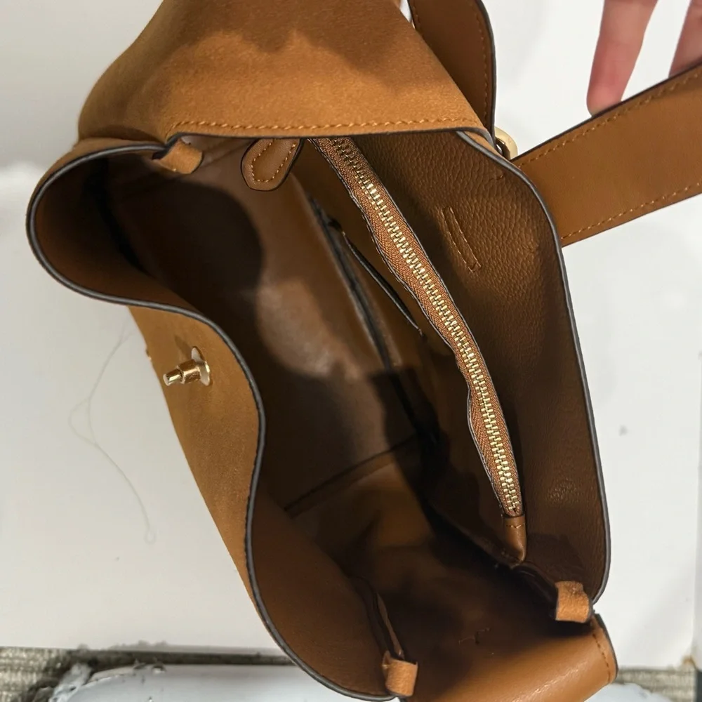 Coach Hadley Suede Shoulder Bag - Picture 6 of 8